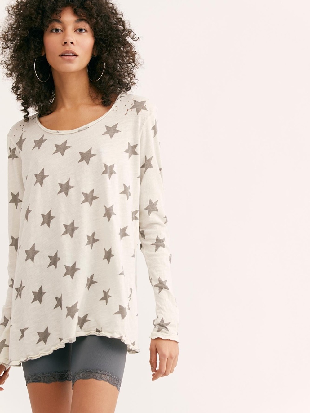 Magnolia Pearl Dylan Star Print Long Sleeve Top